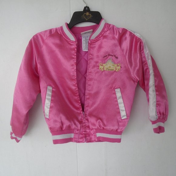 Walt Disney World Princess Satin Jacket Girl's Size S Pink
